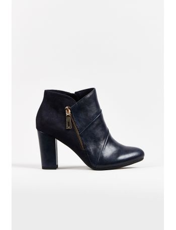 wallis navy ankle boots