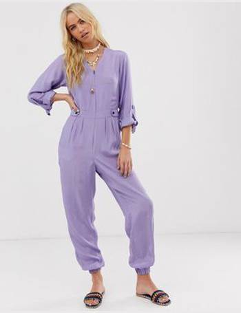 purple boiler suit womens