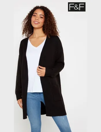 Shop Tesco F F Clothing Women s Black Cardigans DealDoodle