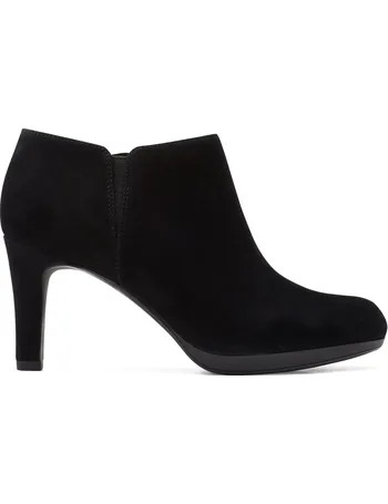 clarks black ankle boots sale