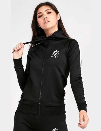 womens black gym king hoodie