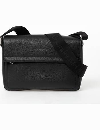 Black Grained Leather Cross Body Bag from TK Maxx
