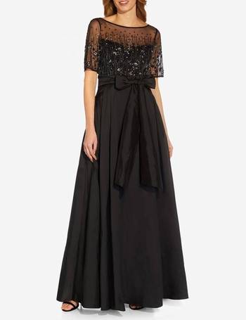 Shop Adrianna Papell Women s Black Dresses with Sleeves up to 80