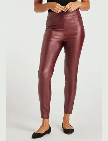 Coated Faux Leather Jeggings