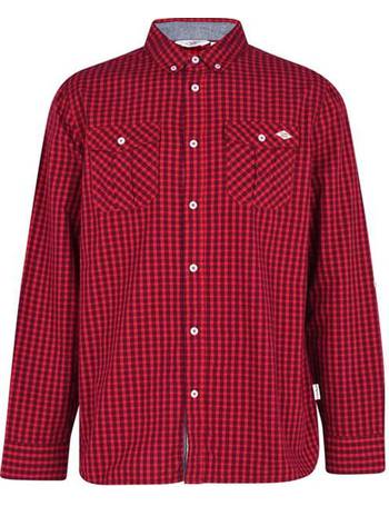 Lee cooper quilted padded clearance shirt mens