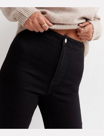 Black Mid Rise Flared Brooke Jeans