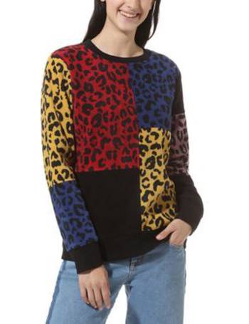 vans wyld leopard sweater