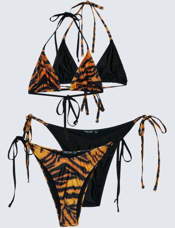 Swirl 3 Pc Triangle Bikini and Sarong Set