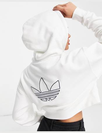 adidas originals acid wash crop hoodie