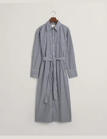 Gant pinstripe ruffle discount dress