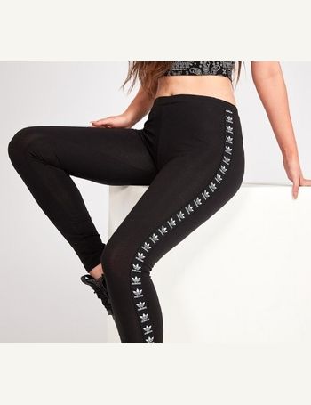 adidas trefoil taped leggings