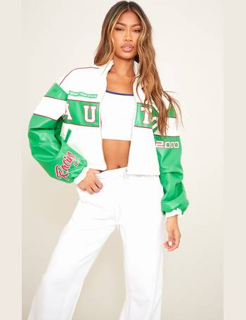 Prettylittlething Women's Contrast Stripe Motocross Jacket