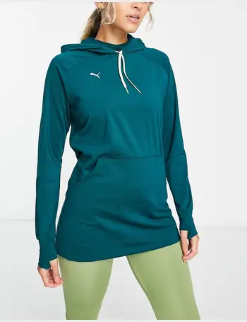 Puma Training modest activewear hoodie in green