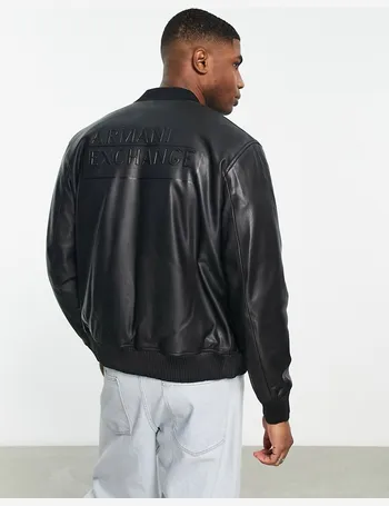 Shop Armani Exchange Men's Leather Jackets up to 65% Off | DealDoodle