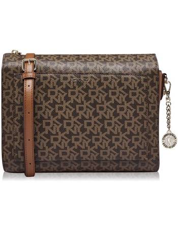 Buy DKNY Women Brown All-Over Brand Name Crossbody Bag Online - 816916