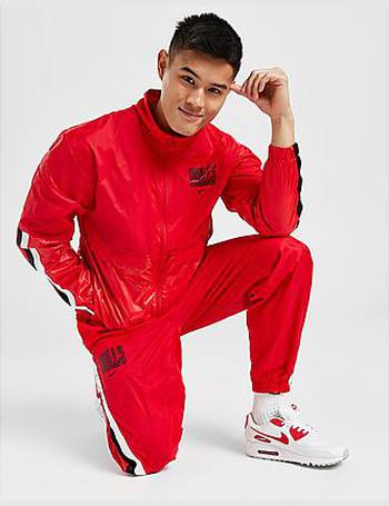 Jd red adidas store tracksuit