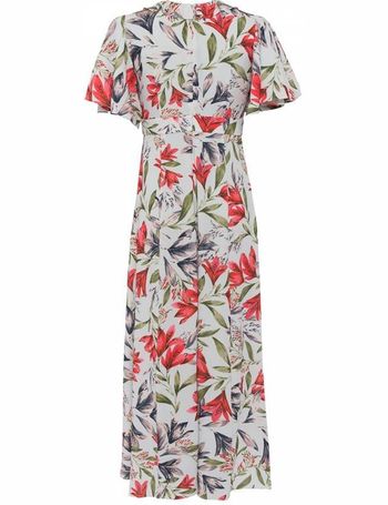 Cadencia crepe floral maxi 2024 dress