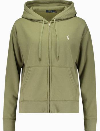 Polo Ralph Lauren Womens Full Zip Hoodie, Olive Green (Cream Pony), Small :  : Clothing, Shoes & Accessories