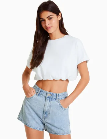 Bershka best sale mom short