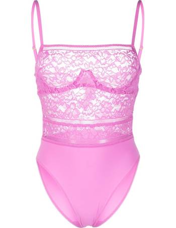 Wolford straight laced balconette bra, Pink