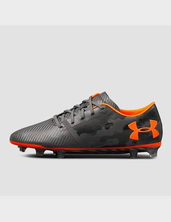 orange under armour football boots