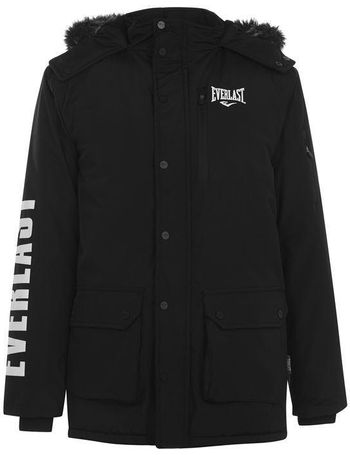 everlast hooded bomber jacket mens