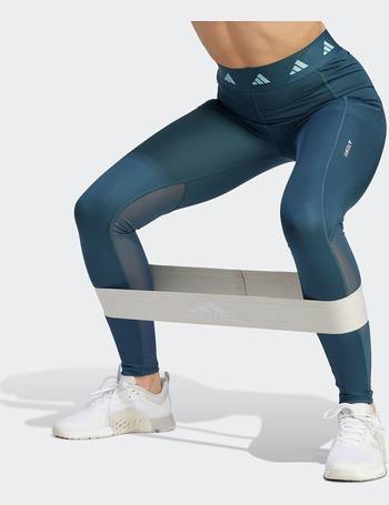 adidas Training Techfit 7/8 leggings with cross over waistband in