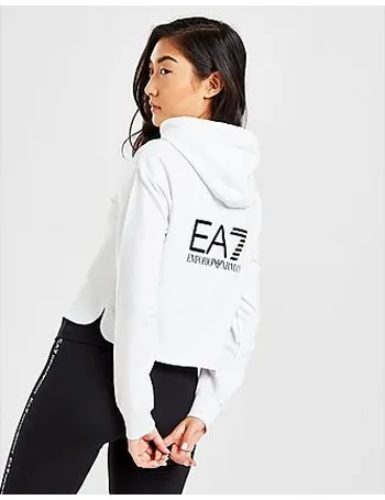 Emporio armani ea7 online core logo crop hoodie