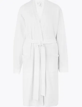 marks and spencer white dressing gown