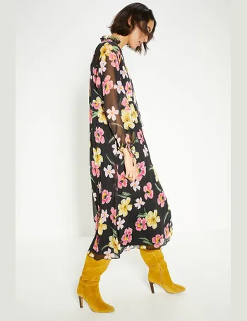 F21 enchanted rose maxi clearance cardigan