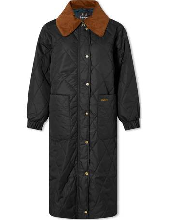 Barbour port gower long deals quilted coat