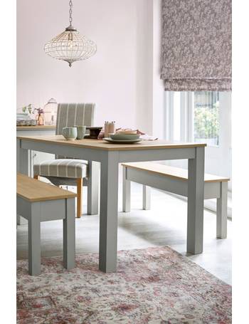 next ellison dining table and bench set