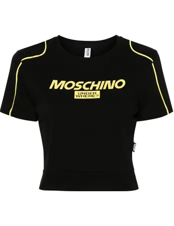 100% Pure Moschino Print envers satin T-shirt