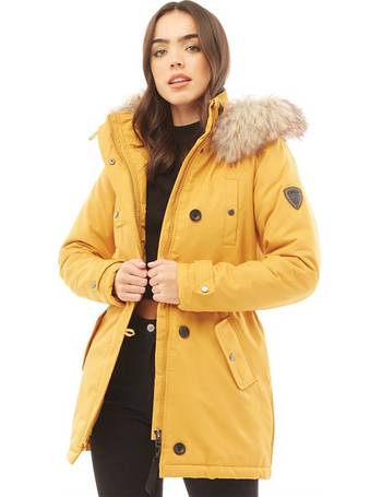 only womens iris fur winter parka toasted coconut