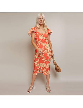 Paper dolls clearance floral midi dress