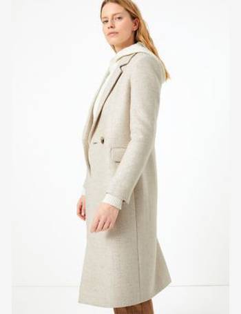 marks and spencer wool blend coat