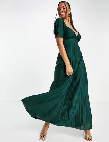 forest green maxi dress uk