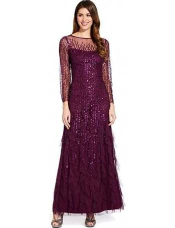 Shop Adrianna Papell Women s Long Sleeve Evening Dresses up to 70