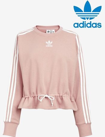 Originals pink cropped 2025 cute crew sweatshirt