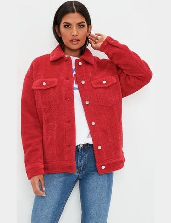 missguided red jacket