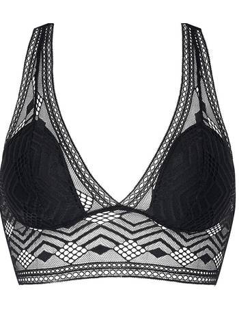 Les signatures - jeanne recycled lace bralette La Redoute