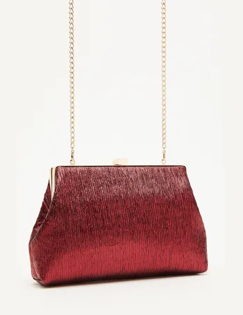 Quiz red clearance clutch bag