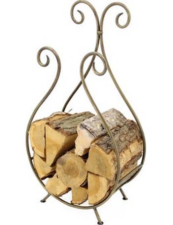 Slemcka Mansion Contemporary Natural Wicker Log basket (H)380mm (D)400mm