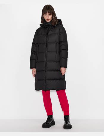 armani long padded coat