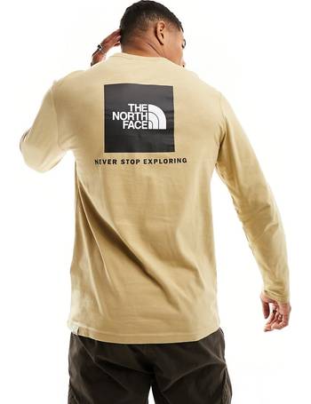 The North Face Mountain Outline back print t-shirt in black