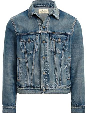 Polo jean jacket sales mens