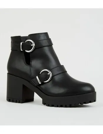 new look cut out ankle boots