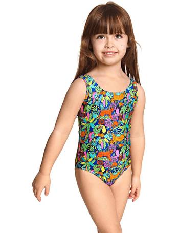 Zoggs Junior Girls Starburst Yaroomba Floral Swimsuit Age 12 UK 32" 