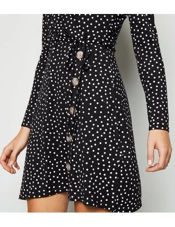 cameo rose polka dot dress