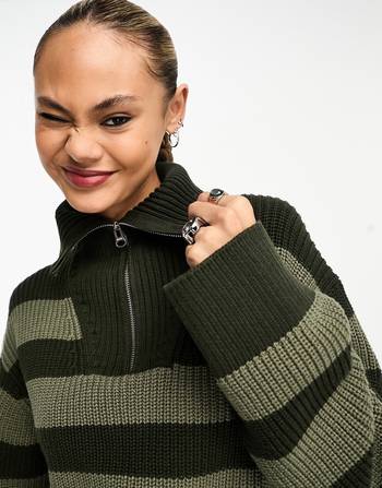 Shop Weekday Women's Green Jumpers up to 45% Off